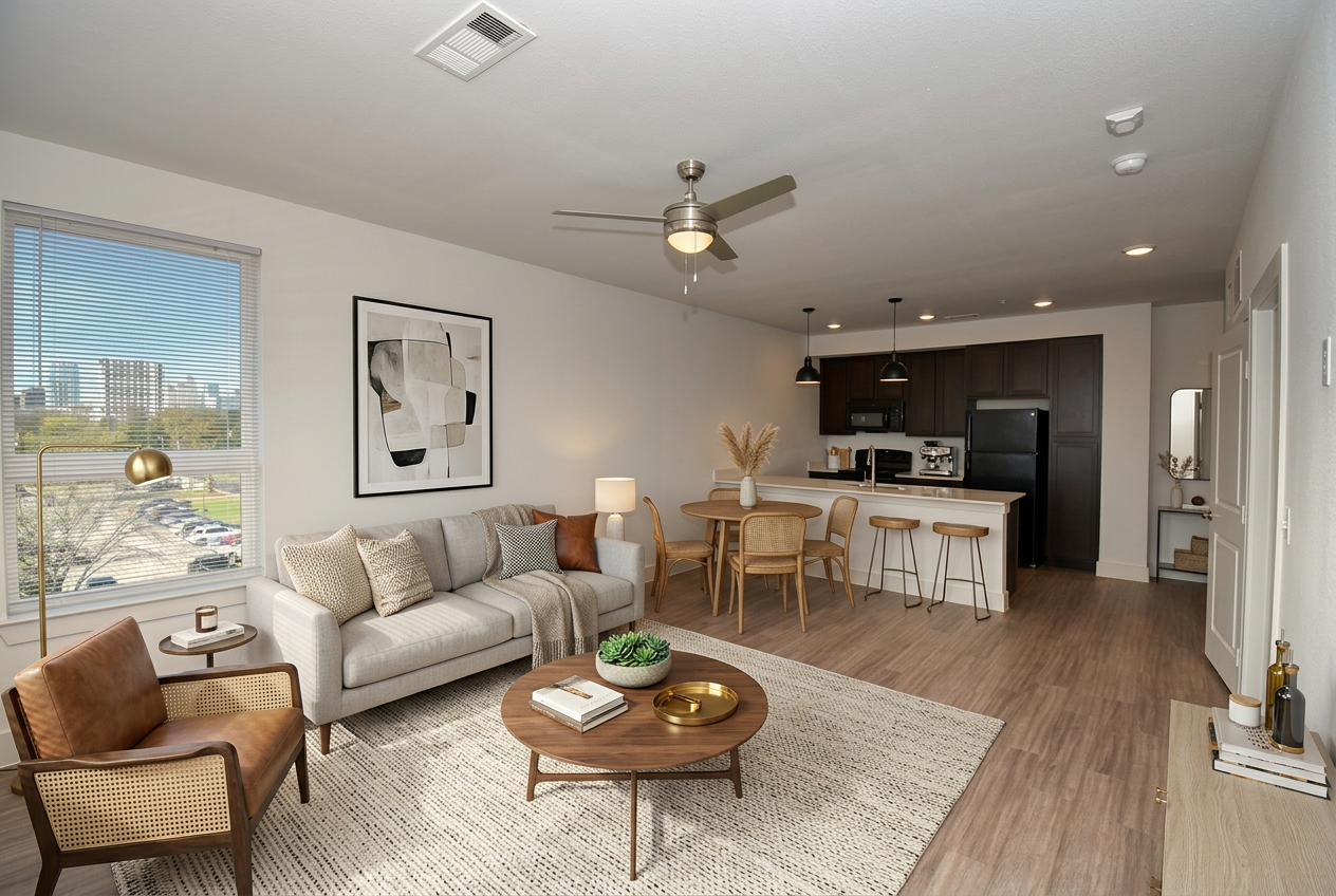 Lobby and resident seating area